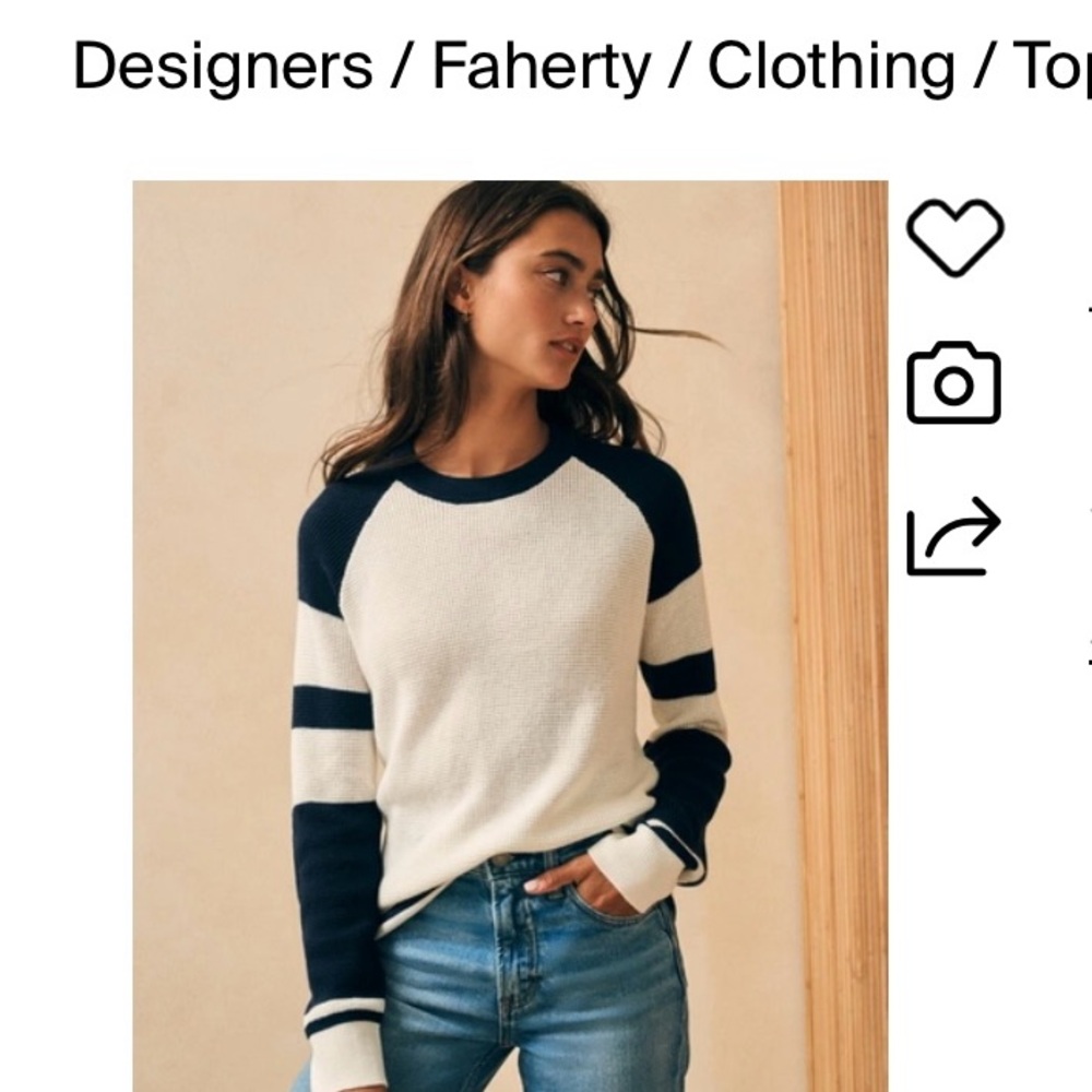 Faherty Throwback Sweater in Wrigley